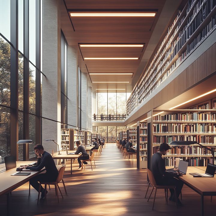 Educational institution hallway