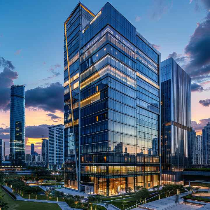 Impeccably maintained modern corporate office interior