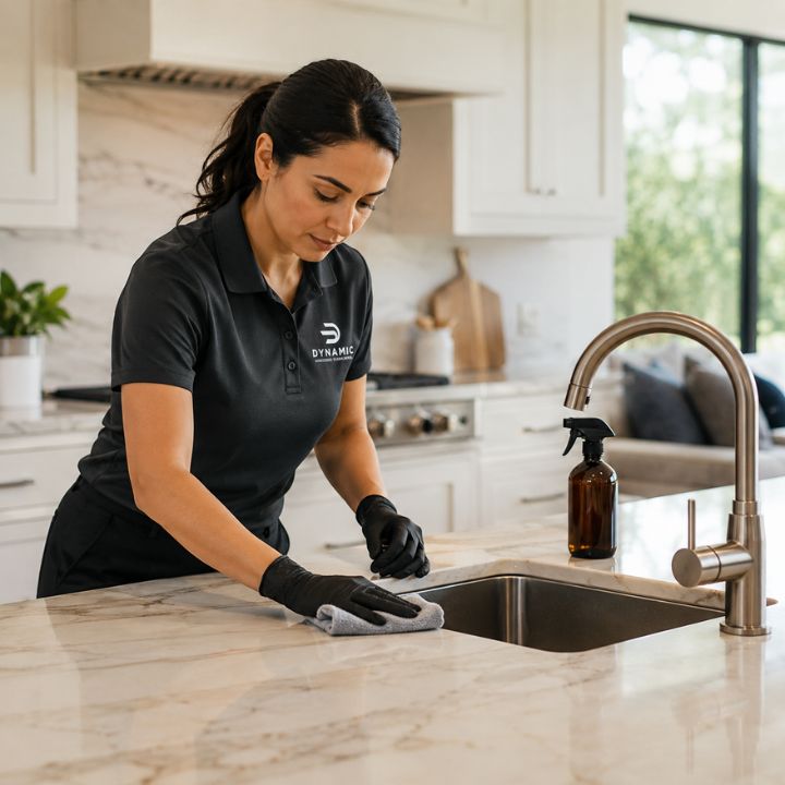 Spotless modern kitchen in a residential home